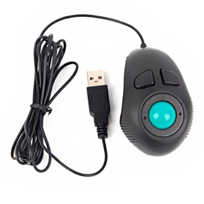 Trackball Mice Wire 4D Handheld Portable Finger for Office School - Image 1 of 4