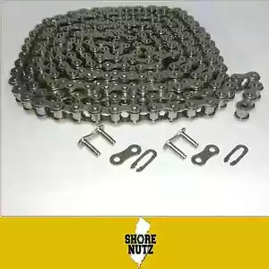 #35SS STAINLESS STEEL Roller Chain 50ft with 10 Master Links 35SS-1R - Picture 1 of 1