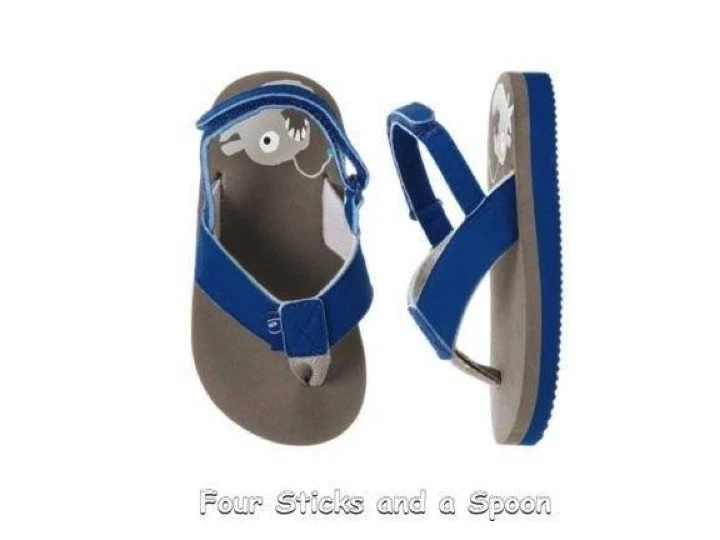 NUEVAS Sandalias Gymboree Azul Aventura en Mar Profundo Pescador Playa Piscina Talla: 03-04 Foto 1 de 1