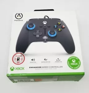 New PowerA Xbox Enhanced Wired Controller for Xbox Series X|S Black Blue - Picture 1 of 3
