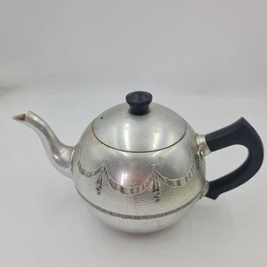 Vintage Swan Brand Empire 4 Cup Teapot Bakelite Handle Made In England - Picture 1 of 11