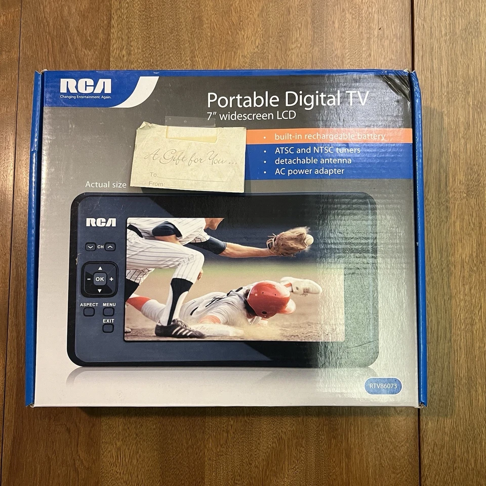 RCA Portable Digital TV 7” Widescreen LCD RTV86073 Open Box New - Image 1 of 4