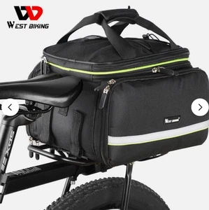 35L Doppelgepäckträger Fahrradtasche mit Regenschutz - Heckträger Satteltaschen West Biking - Bild 1 von 9
