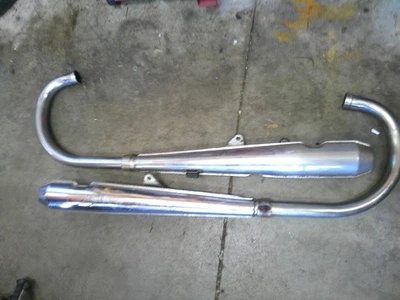 1972-74 Honda CB450 super sport complete full factory left right exhaust system - Image 1 of 4