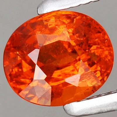 0.68ct Oval 5.3x4.4mm Natural Unheated Orange Spessartite Garnet Namibia, Africa - Image 1 of 4