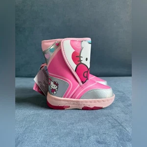 Hello Kitty Winter Schnee Stiefel Kleinkind Mädchen Gr. 7 Rosa Outdoor Warm Neu - Bild 1 von 8