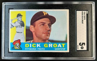 1960 Topps Dick Groat #258 Piratas SGC 5 Foto 1 de 2