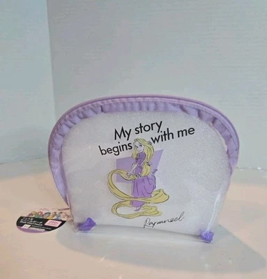 Estojo transparente para viagem, maquiagem, lápis Daiso Disney Princess Rapunzel - Imagem 1 de 4
