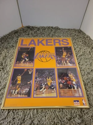 1988 Los Angeles Lakers NBA Starline Poster Magic Johnson Kareem 16x20 - Image 1 of 4