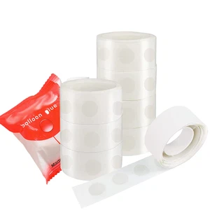800Pcs Point Dots Balloon Glue Easy Removable Adhesive Point Tape, 8 Rolls Do... - Picture 1 of 8