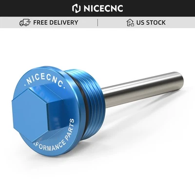 Tapón de drenaje de aceite magnético izquierdo para Husqvarna 250 350 450 501 FC FE FS FX 2014-2023 Foto 1 de 4