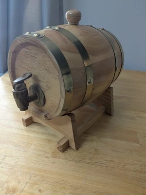 Wine Barrel Display - Image 1 of 4