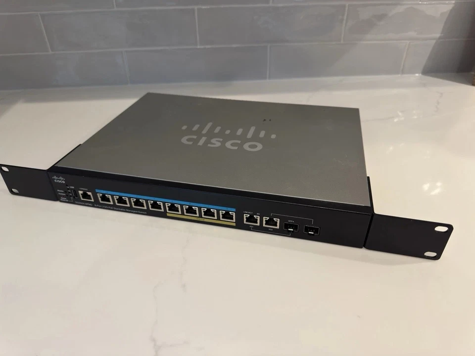Cisco SG350X-8PMD-K9 48-port Gigabit Poe Network Switch SG350X-8PMD - Image 1 of 1
