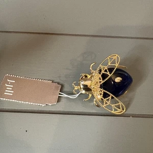 PIN ESCARABAJO VIDRIO AZUL J.Jill nuevo con etiquetas - Imagen 1 de 5