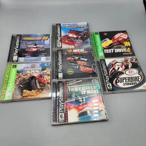 Sony PlayStation 1 Racing Video 7 Spiele Lot / PS1 BUNDLE 7 Stück / Lesen - Bild 1 von 9