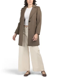 NWT $220 Sam Edelman Patch Pockets Wool Coat 14 - Picture 1 of 4
