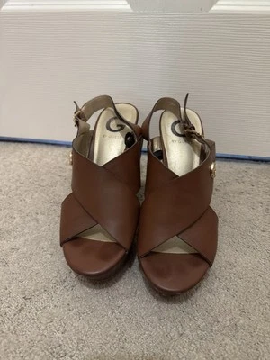 Brown Platform Wedges Size 7M - Image 1 of 3
