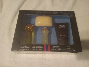 Pierre Cardin 4pc Gift Set 2oz Cologne 1oz After Shave 5 oz Soap 3.3 Shave Cream - Picture 1 of 6