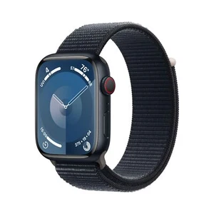 Apple Watch Series 9 - GPS + ogniwo 45mm aluminiowa obudowa z pętlą sportową Midnight - Zdjęcie 1 z 5