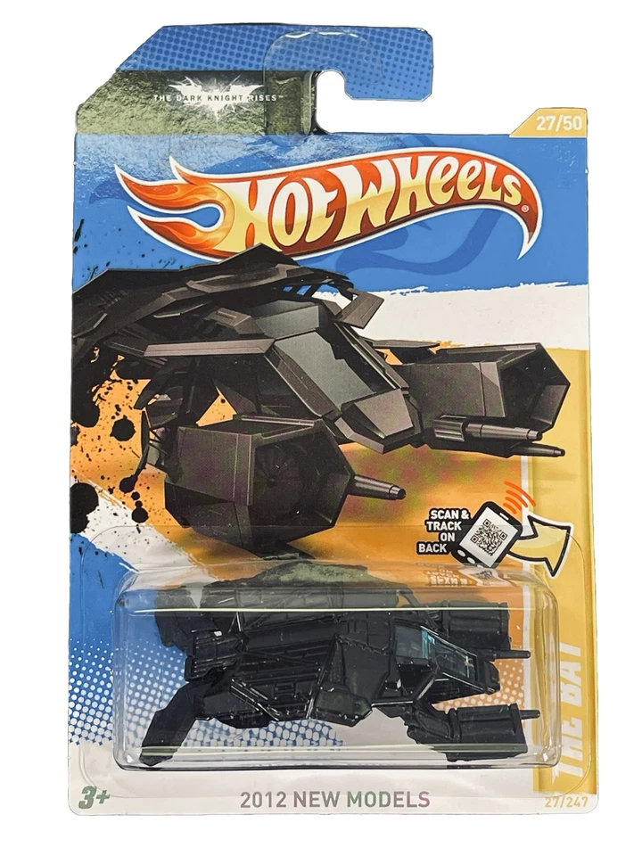Hot Wheels 2012 New Models THE BAT, Batman Flying Vehicle Mattel, New In Package - Image 1 of 4