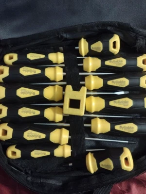 Screw Driver Set-Byliable 12 piece Yellow with Case Multiple Sizes  - Image 1 of 3