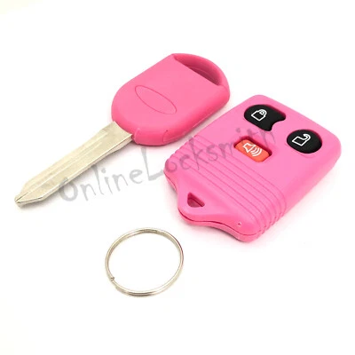 Nuevo Transpondedor Rosa Llave Coche H84 y 3 Botones Entrada Sin Llave Control Remoto Foto 1 de 4