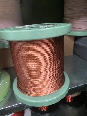 HF Litze RUPALIT- Safety V 155 Meterware 90 x 0,2 mm rund Litz wire TOP - Bild 1 von 2