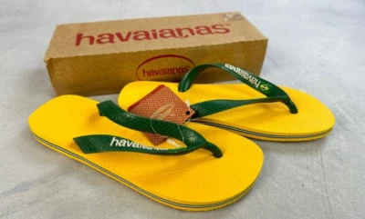 havaianas Brazil logo flip flops size 35/36 with box brand new unworn Flip Flops - Image 1 of 4