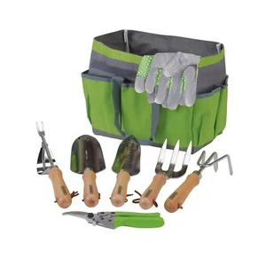 Draper 08997 Stainless Steel Garden Tool Set with Storage Bag (8 Piece) - Picture 1 of 1