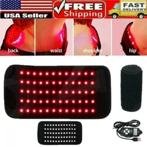 30W 660nm & 850nm Near Infrared Light Therapy Waist Wrap Pad Belt Pain Relief US - Picture 1 of 7
