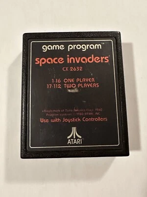 Space Invaders (Atari 2600, 1980) Vintage Video Game Cartridge - Image 1 of 4