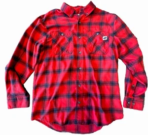Klassisches Duluth Trading Co 40 Grit Flanellhemd rot Herren Gr. Medium Workwear - Bild 1 von 8