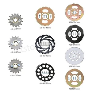 428 Chain Front Rear Sprocket For ATV Quad Go Kart buggy Pit Dirt Trail Bike - Picture 1 of 16