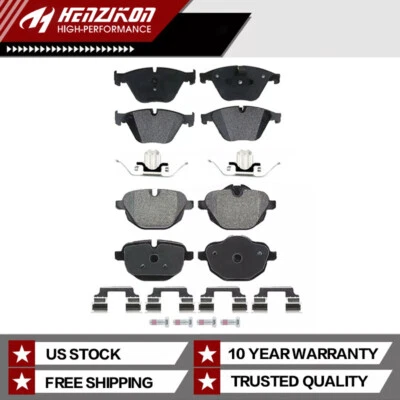 Front Rear Ceramic Brake Pads For 2011 2012 2013 2014-2016 BMW 528i 528i xDrive. - Image 1 of 4