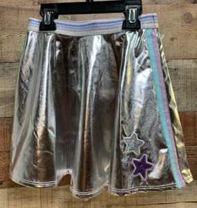 NWOT Garanimals 365 Kids Silver Metallic Skirt Size 5 Elastic Waist - Picture 1 of 2