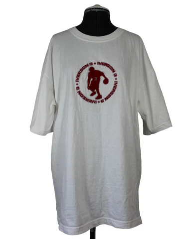 Reebok men's NBA Allen Iverson I3 Limited Edition puff print t-shirt XL Cover