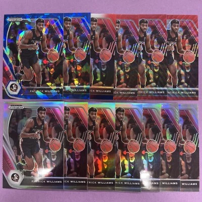 (13) 2021-22 Prizm DP Patrick Williams #47 BLUE ICE /99,RWB,HYPER,SILVER AA1 - Image 1 of 2