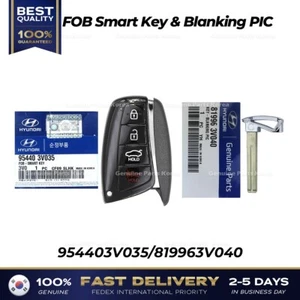 ⭐Genuine⭐ FOB Smart Key & Blanking PIC 954403V035 for Hyundai Azera - Picture 1 of 3