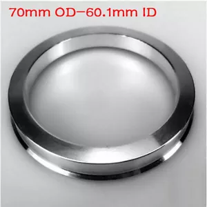 4pcs Alloy Customize Made Wheel Spacer Spigot Hub Centric Rings 70mm to 60.1mm - Foto 1 di 8