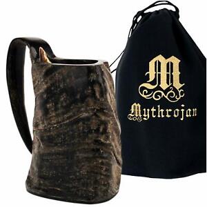 Viking Drinking Tankard Horn Ale Mead Game of Thrones Medieval Bovine Mug 325 ML