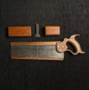 Nice Collection of Stamped Tools With Owners Stamp - 12" Disston Saw 1896-1917 - Picture 1 of 19
