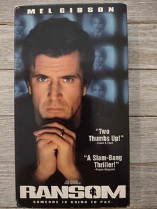 Ransom VHS Movie Mel Gibson, Rene Russo, Gary Sinise VHS 1997 - Imagen 1 de 2