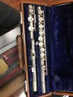 Antique F.E. Olds & Sons Ambassador USA Silver Flute With Original Case (GS)