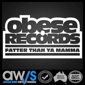 Obese Records DECAL / FOR CAR WINDOW - Picture 1 of 3