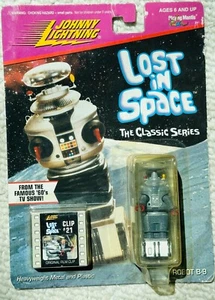 1998 Lost in Space Robot B-9 Johnny Lightning + Film Clip #21 NEW In Package - Picture 1 of 4