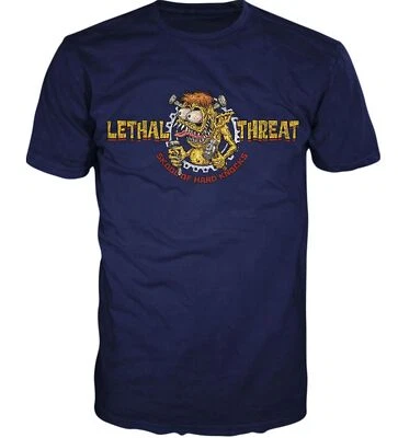 Camiseta azul manga corta Lethal Threat Skool of Hard Knocks para hombre Foto 1 de 2