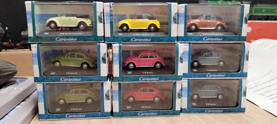 VW Beetle 1:72 scale Cararama Volkswagen Beetle Various 713219