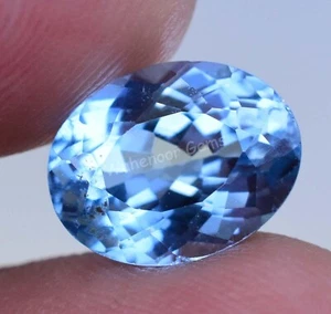4.20 Ct Natural Blue Indicolite Tourmaline Certified AAA+ Oval Loose Gemstone - Picture 1 of 5