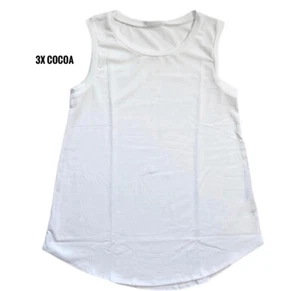 Camiseta sin mangas 3xl LuLaRoe cacao blanco liso se adapta a 24/26 - Imagen 1 de 1