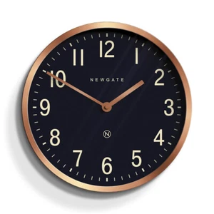Newgate® Master Edwards Wall Clock Copper Contrast Petrol Blue Arabic Dial - Picture 1 of 7
